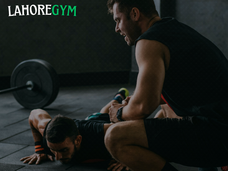 Man training hard at the gym to build muscle faster