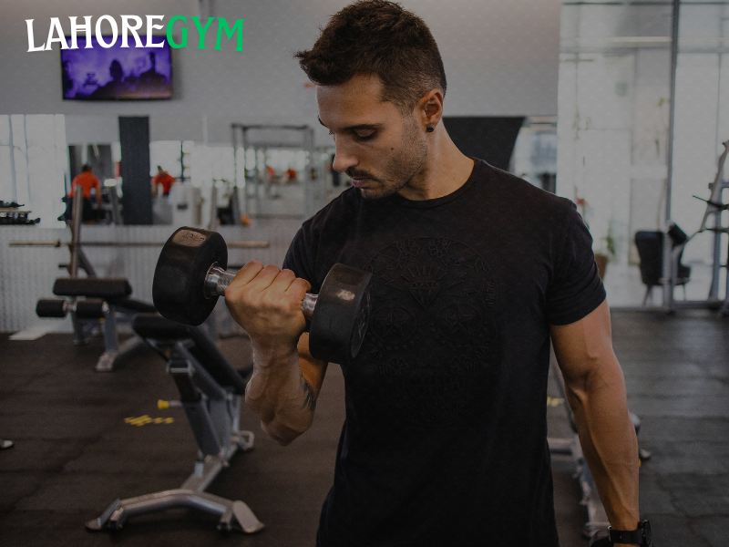 Athlete overcoming a workout plateau at the gym