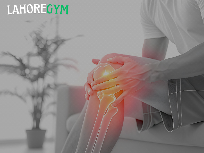 Athlete experiencing muscle soreness after workout