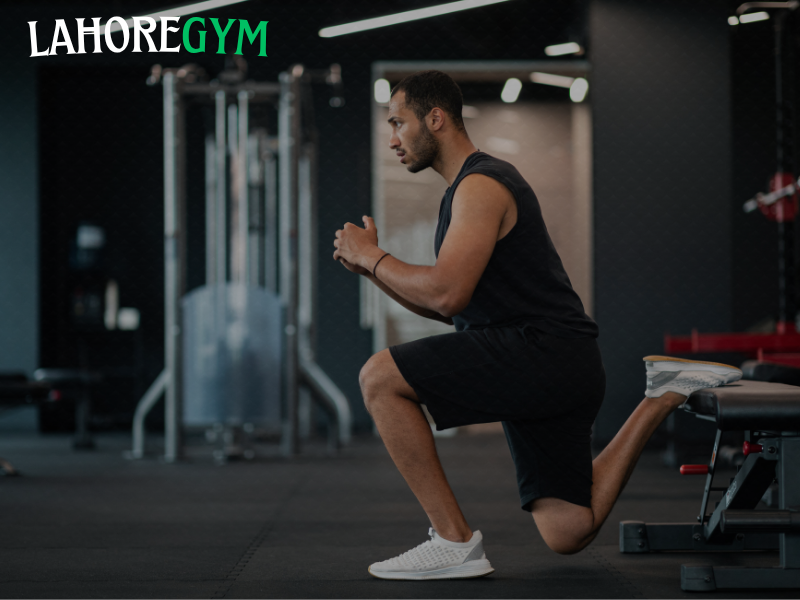 Athlete overcoming a workout plateau at the gym