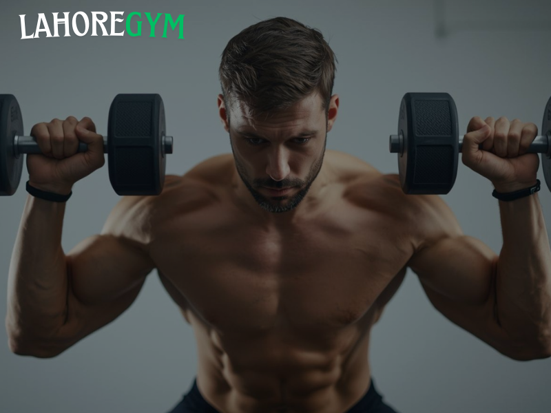 fly workout with dumbbells demonstrating chest fly exercises to burn fat and build lean muscle