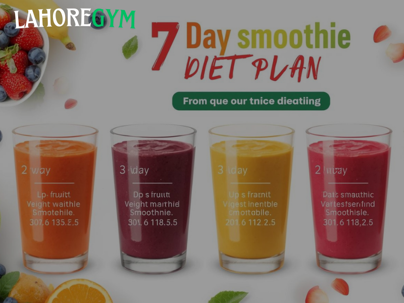 7-day smoothie weight loss diet plan showing healthy smoothies designed to boost fat burning and support quick weight loss