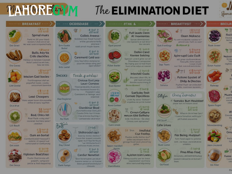 Elimination diet meal plan showing healthy meals designed to support weight loss in 14 days