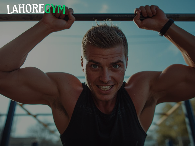 Athlete performing the murph workout to burn calories and improve full-body fitness